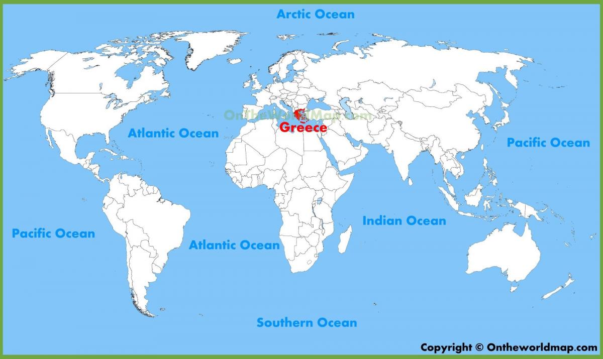 Grecia pe harta lumii