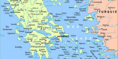 Harta detaliată a Greciei
