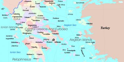 Grecia harta insulele