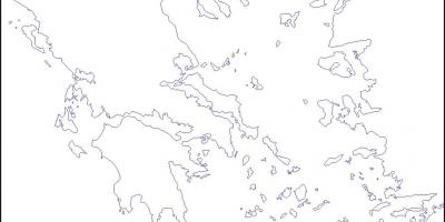 Grecia hartă goală
