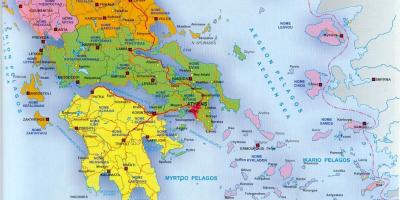 Harta Grecia și insulele grecești